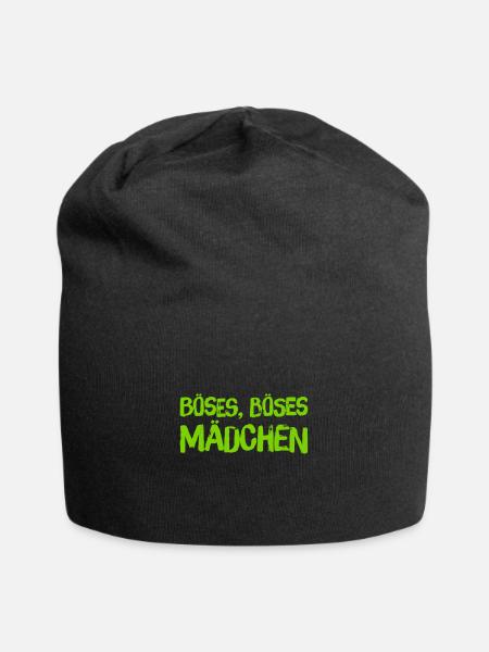 Böses, Böses Mädchen - Jersey-Beanie - Schwarz