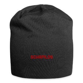 Scham ist nicht mein Ding - Jersey-Beanie - Schwarz - Vorne
