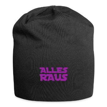 alles raus - Jersey-Beanie - Schwarz - Vorne
