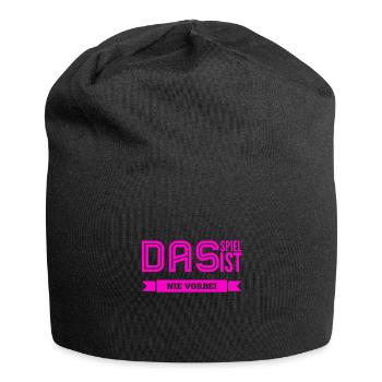 das Spiel ist nie vorbei - Jersey-Beanie - Schwarz - Vorne