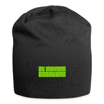 ich bereue es - Jersey-Beanie - Schwarz - Vorne
