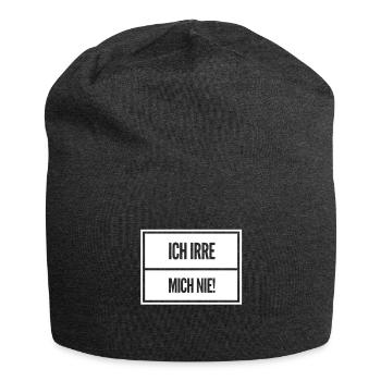 Irrtum ausgeschlossen - Jersey-Beanie - Anthrazit - Vorne