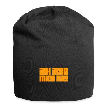 ich bin perfekt - Jersey-Beanie - Schwarz - Vorne