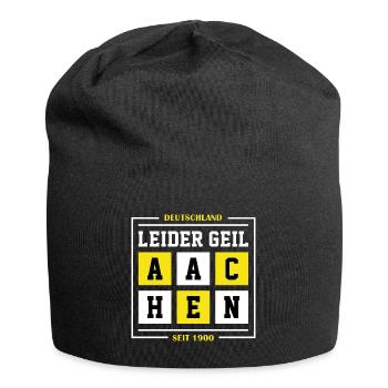Aachen - Jersey-Beanie - Schwarz - Vorne