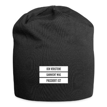 ich verstehe garnichts - Jersey-Beanie - Schwarz - Vorne
