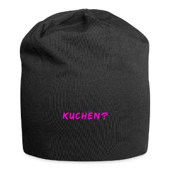 Kuchen? - Jersey-Beanie - Schwarz - Vorne