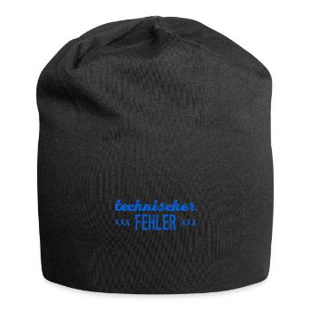 funktionsunfähig - Jersey-Beanie - Schwarz - Vorne
