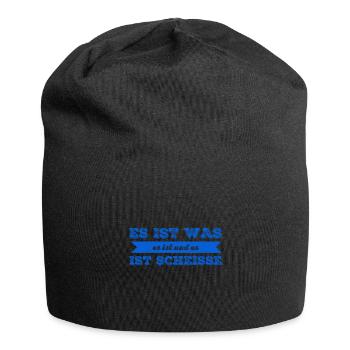 ich habe schlechte Laune - Jersey-Beanie - Schwarz - Vorne