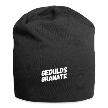 ich liebe Geduld - Jersey-Beanie - Schwarz - Vorne