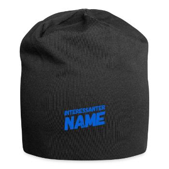 Großartiger Name - Jersey-Beanie - Schwarz - Vorne