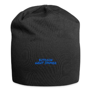 Bitcoin ist wunderbar - Jersey-Beanie - Schwarz - Vorne
