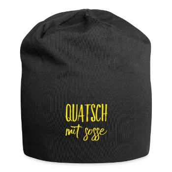 das ist Quatsch mit Soße - Jersey-Beanie - Schwarz - Vorne