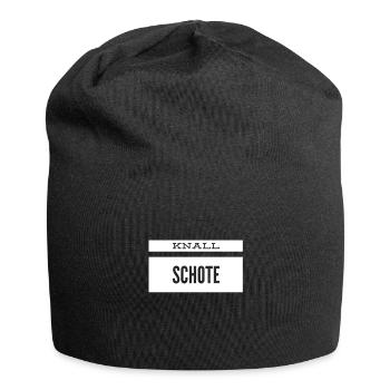 eine richtige Knallschote - Jersey-Beanie - Schwarz - Vorne