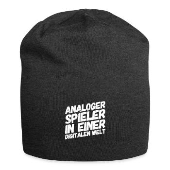 analog player - Jersey Beanie - charcoal grey - Front