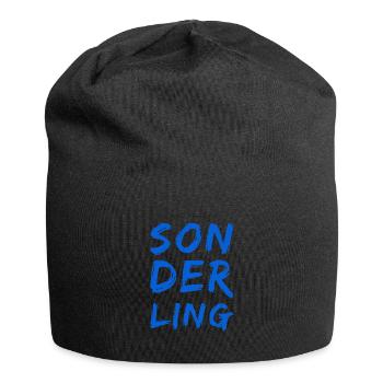 ich bin einzigartig - Jersey-Beanie - Schwarz - Vorne