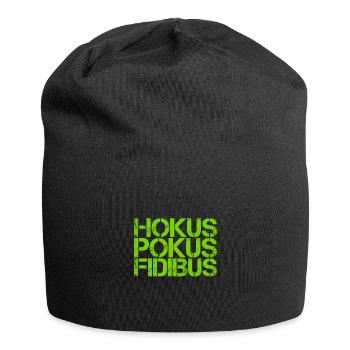 das ist Magie - Jersey-Beanie - Schwarz - Vorne