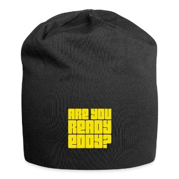 ich bin bereit - Jersey-Beanie - Schwarz - Vorne