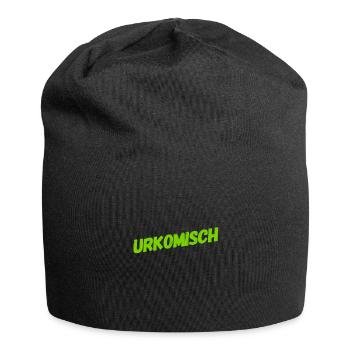 wie witzig - Jersey-Beanie - Schwarz - Vorne