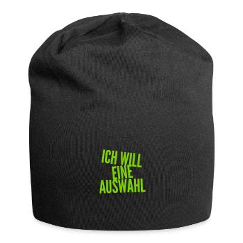 ich will eine Wahl - Jersey-Beanie - Schwarz - Vorne