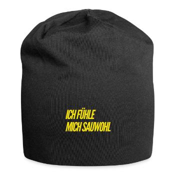 Je me sens très bien - Bonnet en jersey - noir - Devant