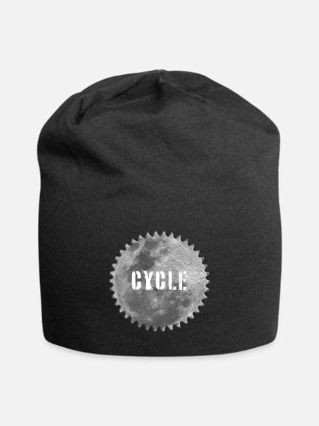 Balade à vélo sur la lune - Bonnet en jersey - noir