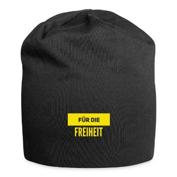 Je suis pour la liberté - Bonnet en jersey - noir - Devant