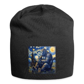 Bigfoot, Big Foot, Van Gogh, Nuit étoilée - Bonnet en jersey - noir - Devant