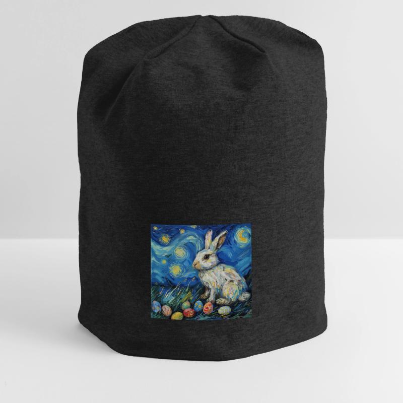 easter bunny, easter, bunny, happy easter, easter eggs Jersey Beanie