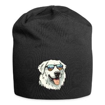 Chien De Montagne Des Pyrénées, Chien Des Grandes Pyrénées, Chien - Bonnet en jersey - noir - Devant