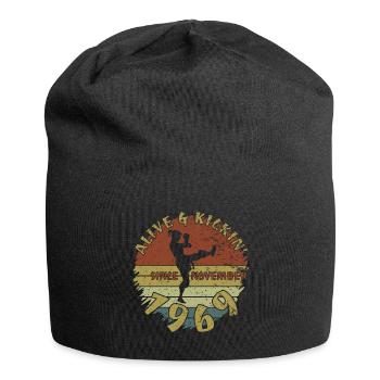 55. Geburtstag Alive and kickin since 11/1969 - Jersey Beanie - black - Front