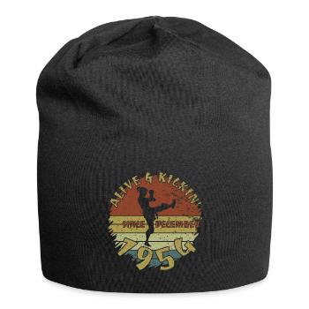 70. Geburtstag Alive and kickin since 12/1954 - Jersey Beanie - black - Front