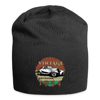 70. Geburtstag - Klassiker - Vintage since 11/1954 - Jersey-Beanie - Schwarz - Vorne