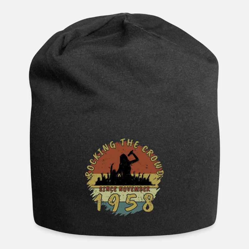 66. Geburtstag Rocking the crowd SNG 11/1958 - Jersey-Beanie - Schwarz