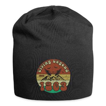 61st Birthday Living Legend since VIN 1963 - Jersey Beanie - black - Front
