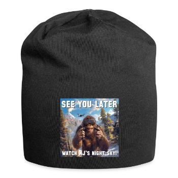 Bigfoot New Jersey with his drone - Jersey Beanie - black - Front