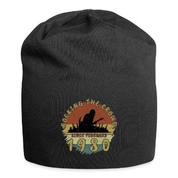45. Geburtstag Rocking the crowd GIT 02/1980 - Jersey-Beanie - Schwarz - Vorne