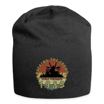 40e anniversaire Faire vibrer la foule DRM 02/1985 - Bonnet en jersey - noir - Devant