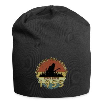 70. Geburtstag Rocking the crowd GIT 04/1955 - Jersey-Beanie - Schwarz - Vorne