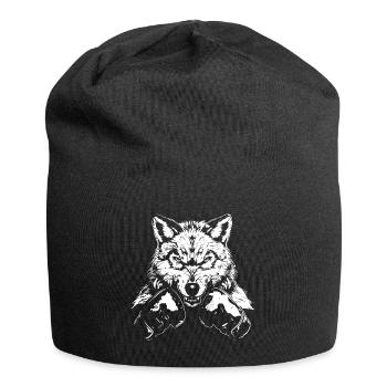 Wolf Boxen Kämpfer MMA - Jersey-Beanie - Schwarz - Vorne