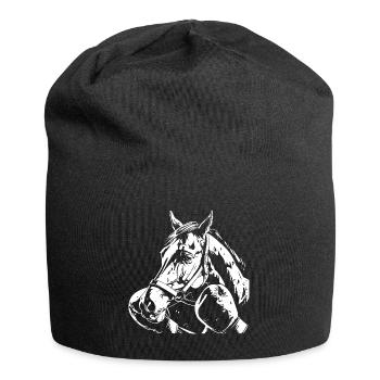 Horse Boxing Fighter MMA - Jersey Beanie - black - Front