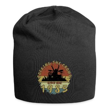 40. Geburtstag Rocking the crowd DRM 05/1985 - Jersey-Beanie - Schwarz - Vorne
