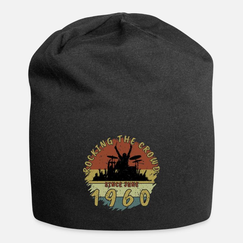 65. Geburtstag Rocking the crowd DRM 06/1960 - Jersey-Beanie - Schwarz