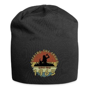 60th Birthday Rocking the crowd SNG 07/1965 - Jersey Beanie - black - Front