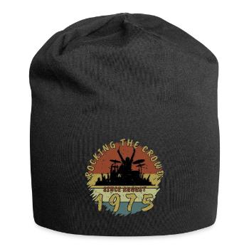 50. Geburtstag Rocking the crowd DRM 08/1975 - Jersey-Beanie - Schwarz - Vorne