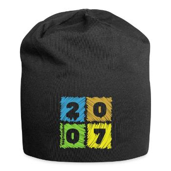 18. Geburtstag Farbige Patches depuis 09/2007 - Bonnet en jersey - noir - Devant