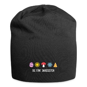 Die Fünf Jahreszeiten Fasching Outfit Karneval - Jersey-Beanie - Schwarz - Vorne