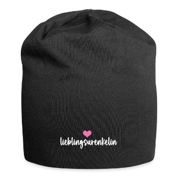 Urenkelin LIEBLINGSURENKELIN Urenkel Mädchen Enkel - Jersey-Beanie - Schwarz - Vorne