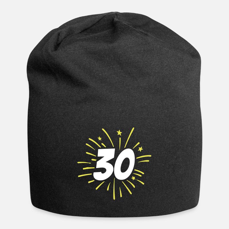 30 ans 30 ans de feux d’artifice - Bonnet en jersey - noir
