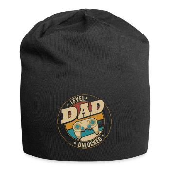 Dad Level Unlocked Zocker Ich werde Papa Gamer - Jersey-Beanie - Schwarz - Vorne