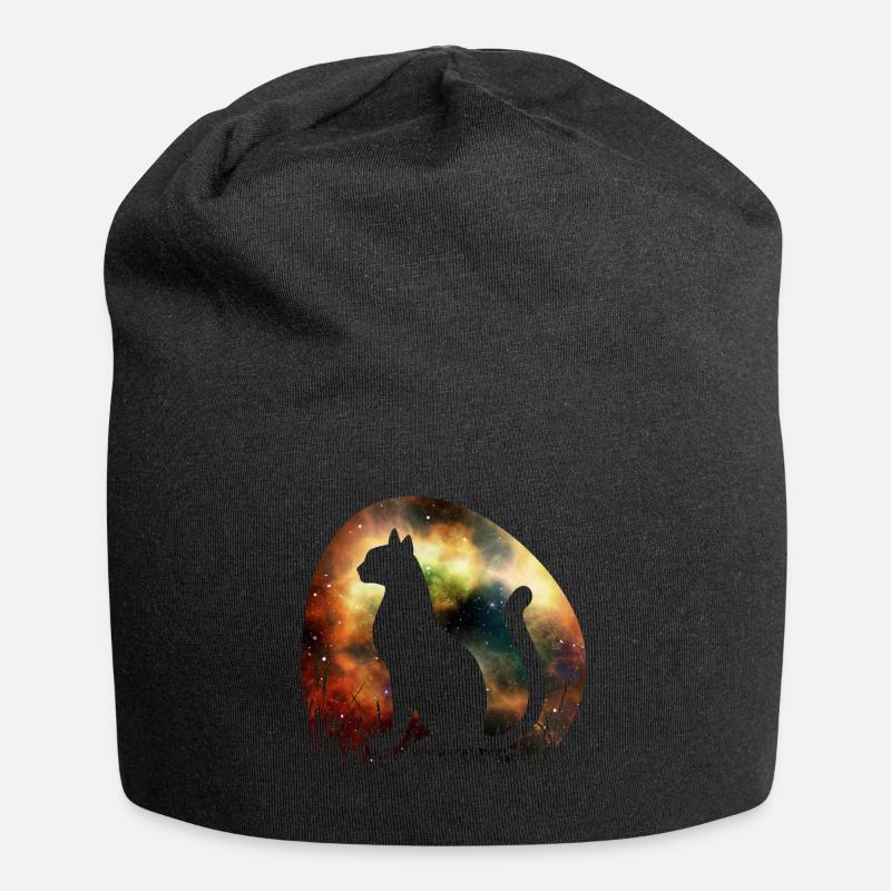 Chat de l’espace - Bonnet en jersey - noir
